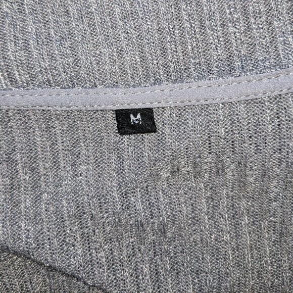 Ribbed Knit Grey with Front Kangaroo Pocket - Picture 3 of 4
